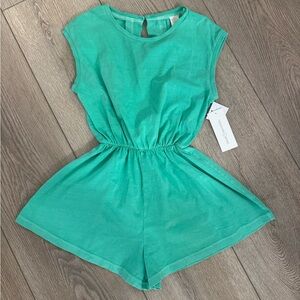 Treasure & Bond Teal Kids Romper